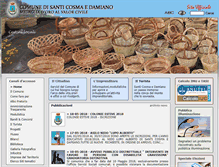 Tablet Screenshot of comune.santicosmaedamiano.lt.it
